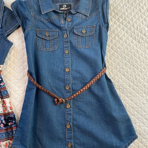 NWT Western toddler denim dresses - Picture 5 of 13
